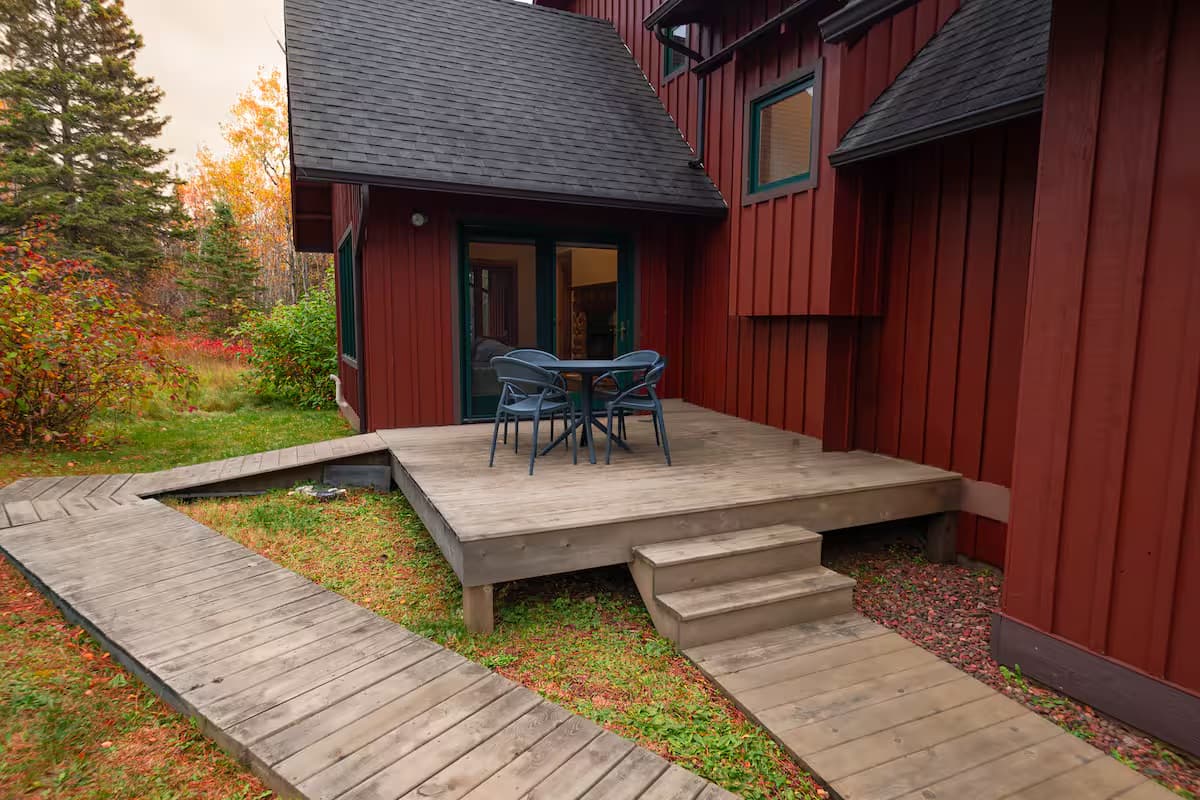Back deck — overlooking Superior National Forest