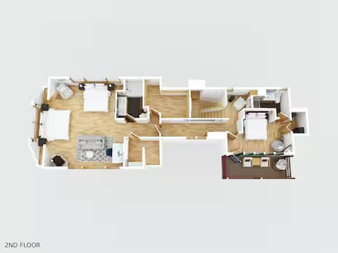 Floor plan — upper level (2nd floor)