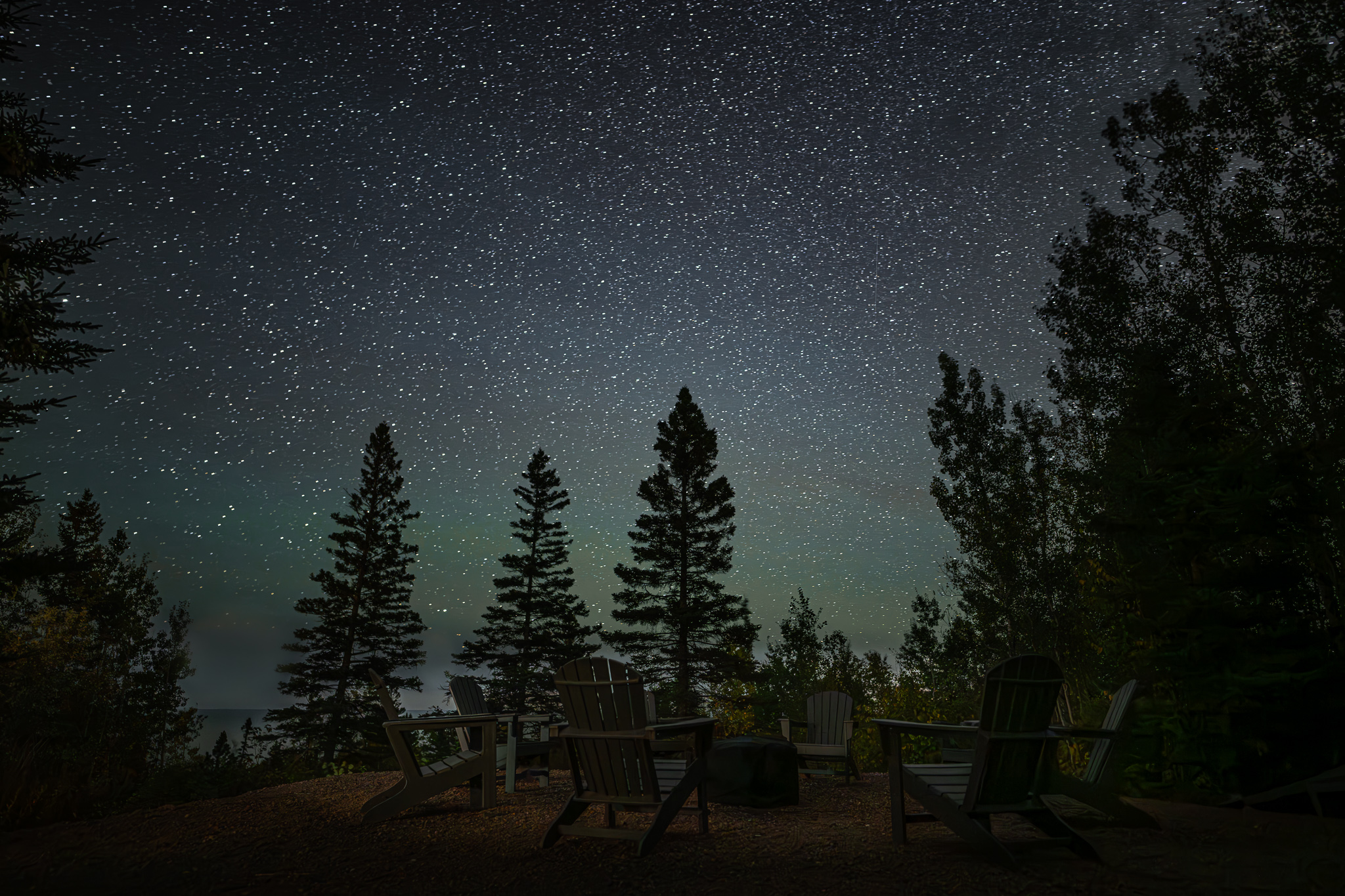 Stars over the fire pit