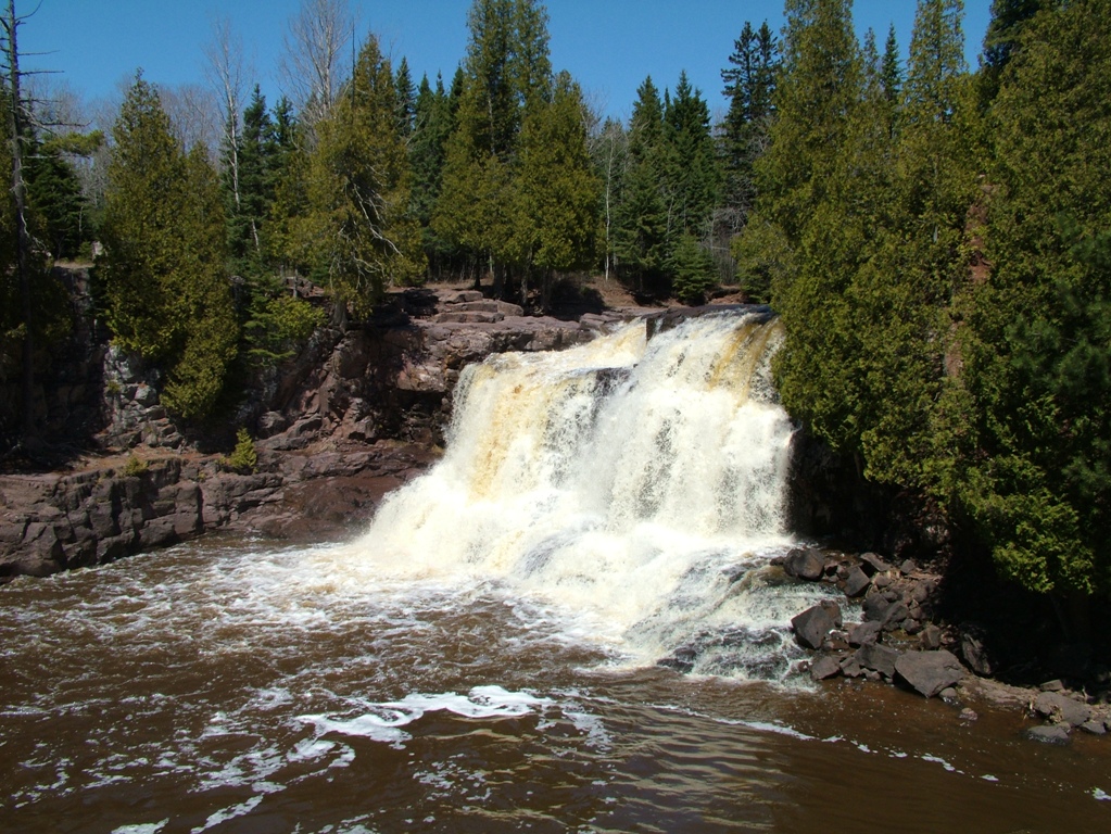 Gooseberry Falls, one of the most accessible state park stops on the North Shore